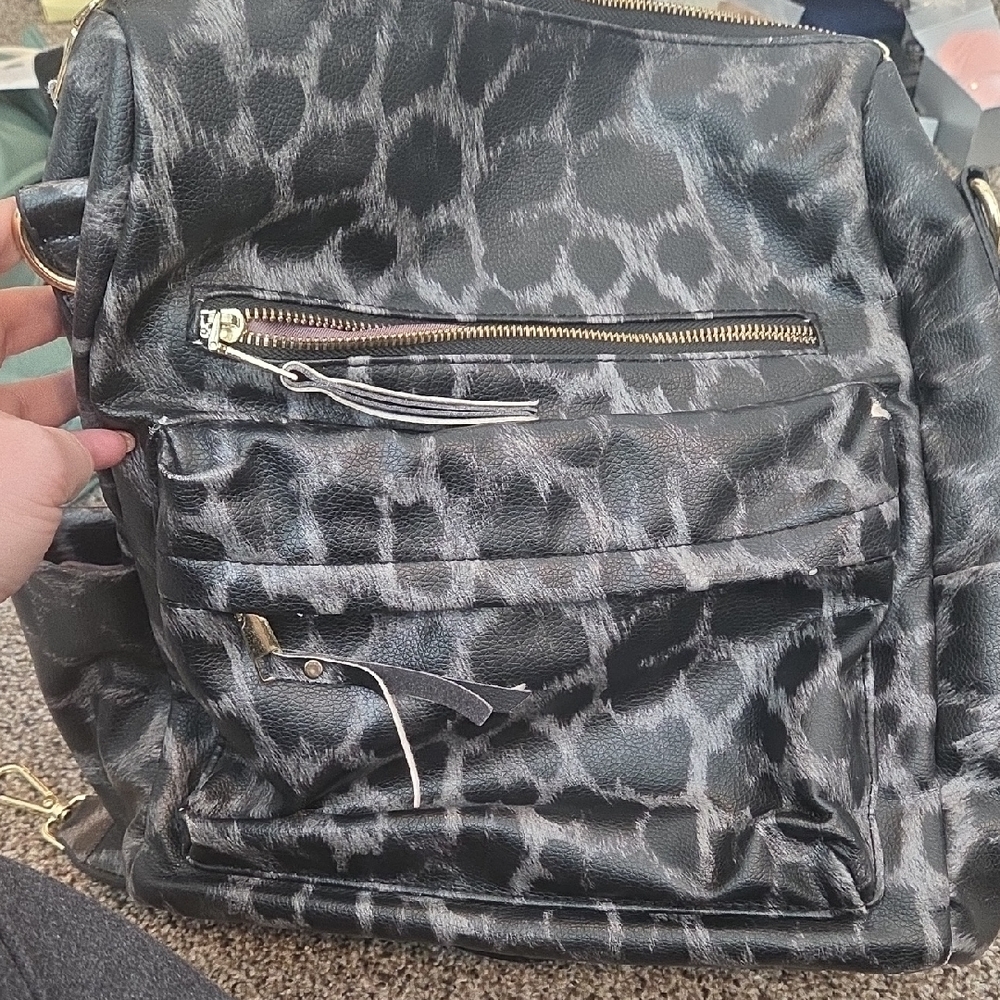 Leopard Print Men's Backpack